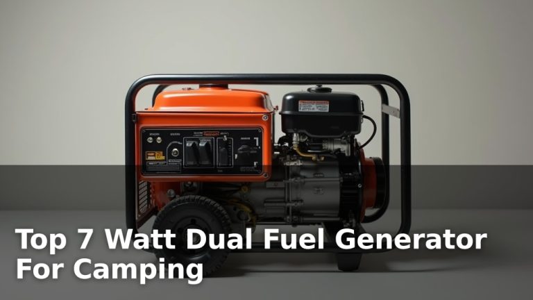 Top 7 Watt Dual Fuel Generator For Camping