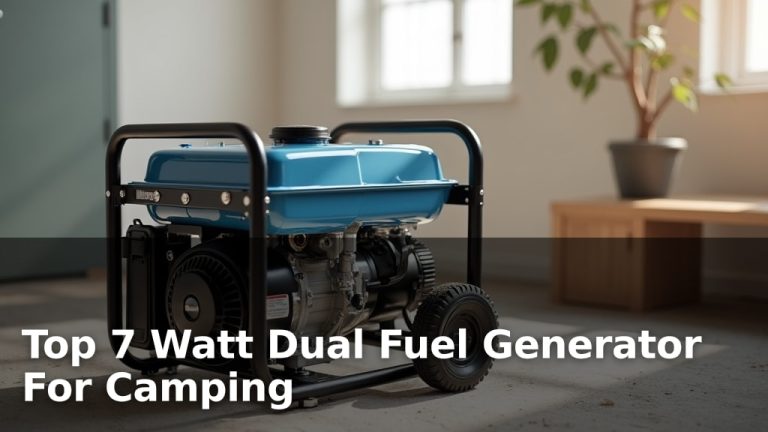 Top 7 Watt Dual Fuel Generator For Camping