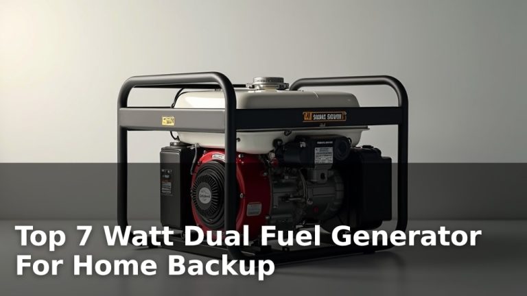 Top 7 Watt Dual Fuel Generator For Home Backup