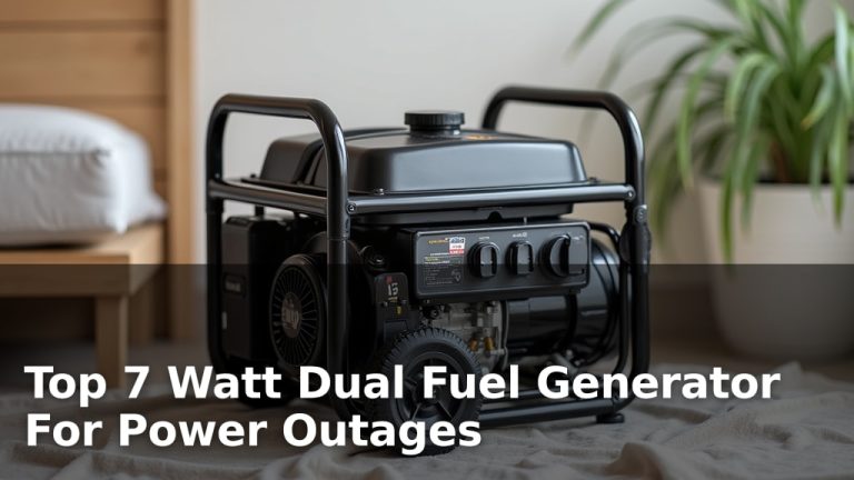 Top 7 Watt Dual Fuel Generator For Power Outages