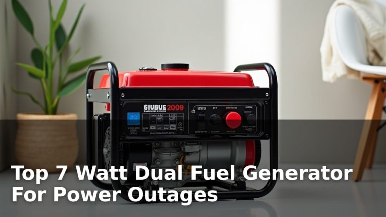 Top 7 Watt Dual Fuel Generator For Power Outages