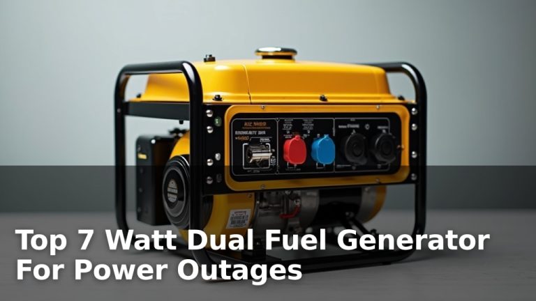 Top 7 Watt Dual Fuel Generator For Power Outages