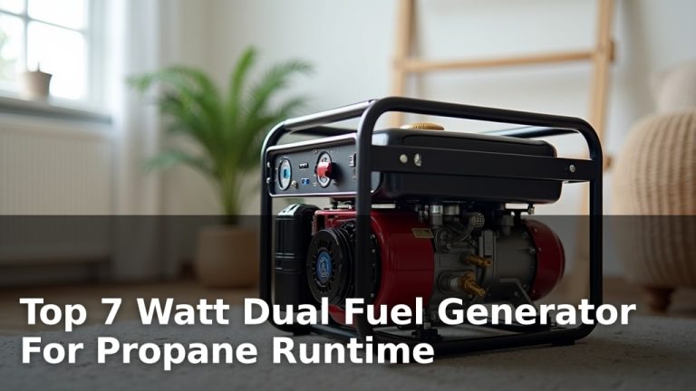 Top 7 Watt Dual Fuel Generator For Propane Runtime