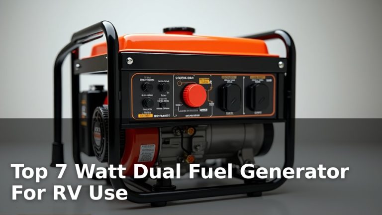 Top 7 Watt Dual Fuel Generator For RV Use