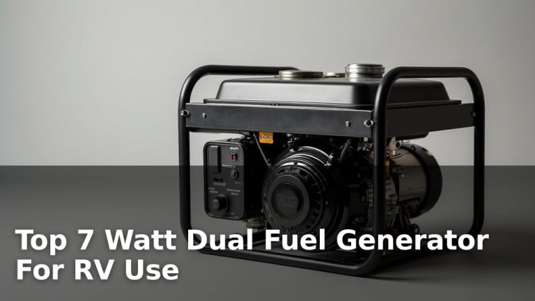 Top 7 Watt Dual Fuel Generator For RV Use