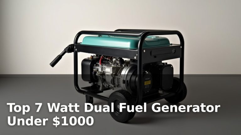 Top 7 Watt Dual Fuel Generator Under $1000