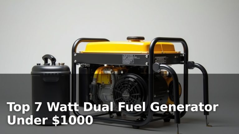 Top 7 Watt Dual Fuel Generator Under $1000