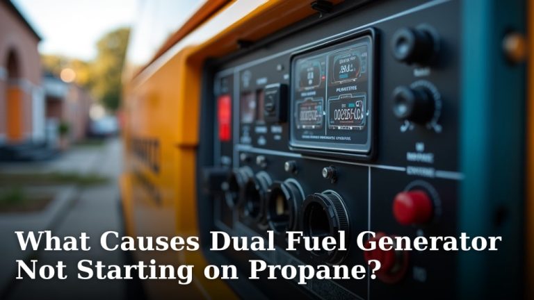 What Causes Dual Fuel Generator Not Starting on Propane?