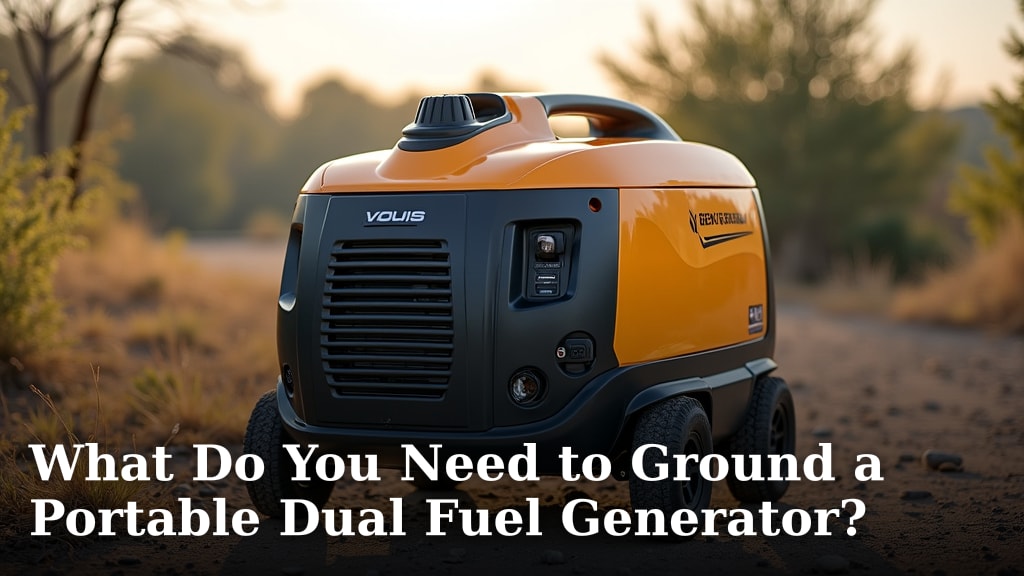 What Do You Need to Ground a Portable Dual Fuel Generator?