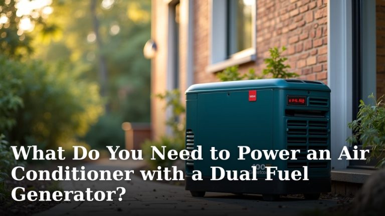 What Do You Need to Power an Air Conditioner with a Dual Fuel Generator?