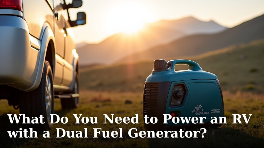 What Do You Need to Power an RV with a Dual Fuel Generator?