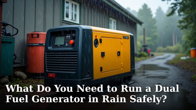 What Do You Need to Run a Dual Fuel Generator in Rain Safely?