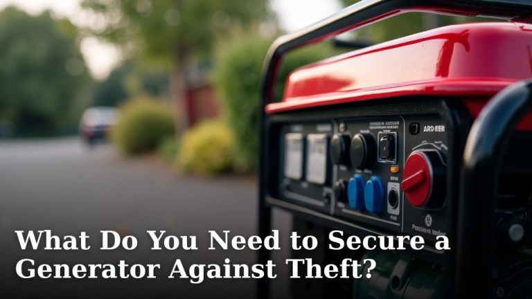 What Do You Need to Secure a Generator Against Theft?