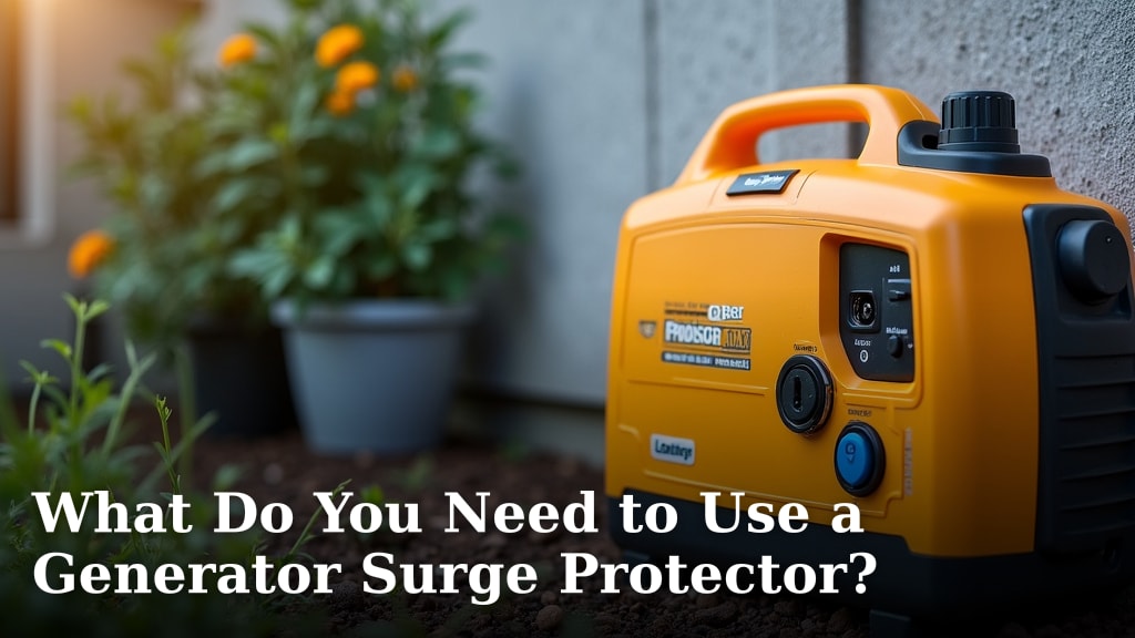 What Do You Need to Use a Generator Surge Protector?