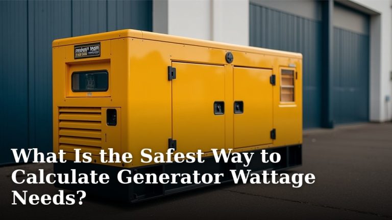 What Is the Safest Way to Calculate Generator Wattage Needs?