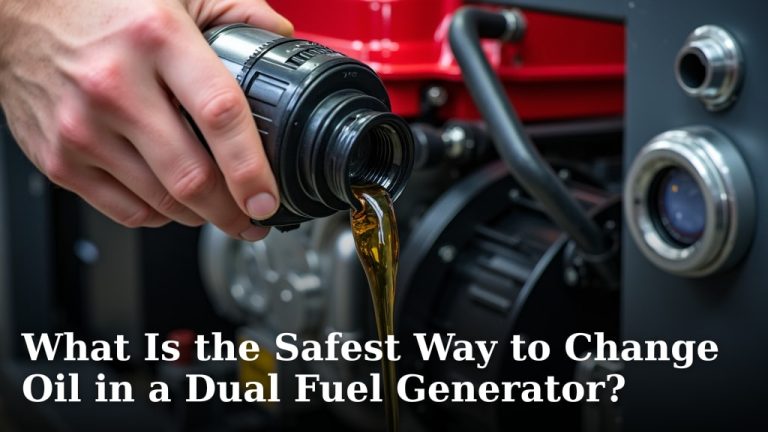 What Is the Safest Way to Change Oil in a Dual Fuel Generator?