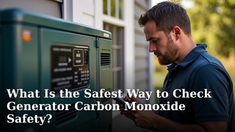 What Is the Safest Way to Check Generator Carbon Monoxide Safety?