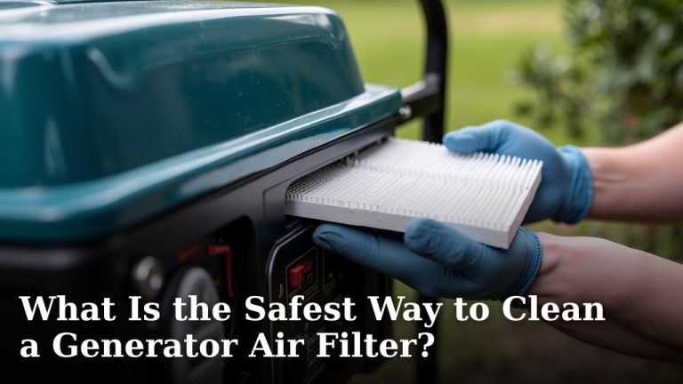 What Is the Safest Way to Clean a Generator Air Filter?