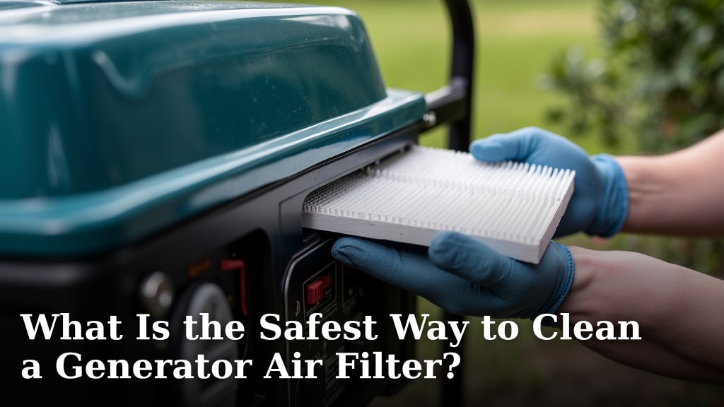 What Is the Safest Way to Clean a Generator Air Filter?