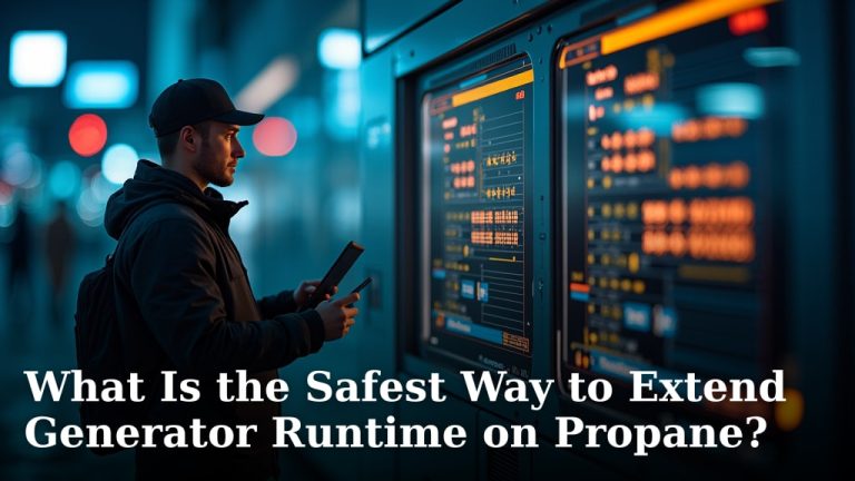 What Is the Safest Way to Extend Generator Runtime on Propane?
