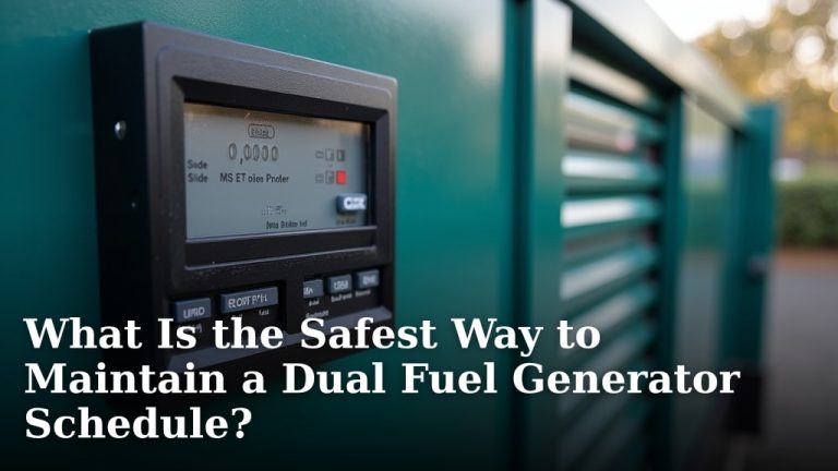 What Is the Safest Way to Maintain a Dual Fuel Generator Schedule?