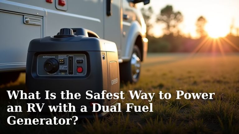 What Is the Safest Way to Power an RV with a Dual Fuel Generator?