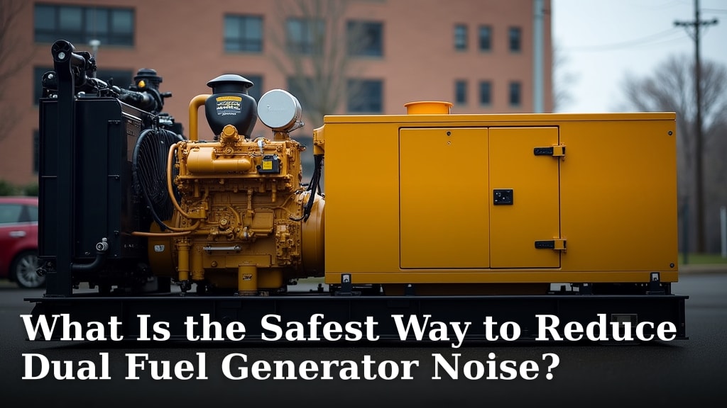 What Is the Safest Way to Reduce Dual Fuel Generator Noise?
