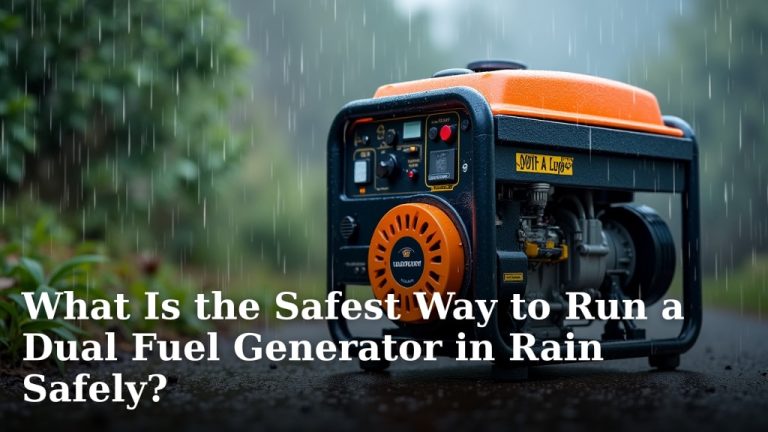 What Is the Safest Way to Run a Dual Fuel Generator in Rain Safely?