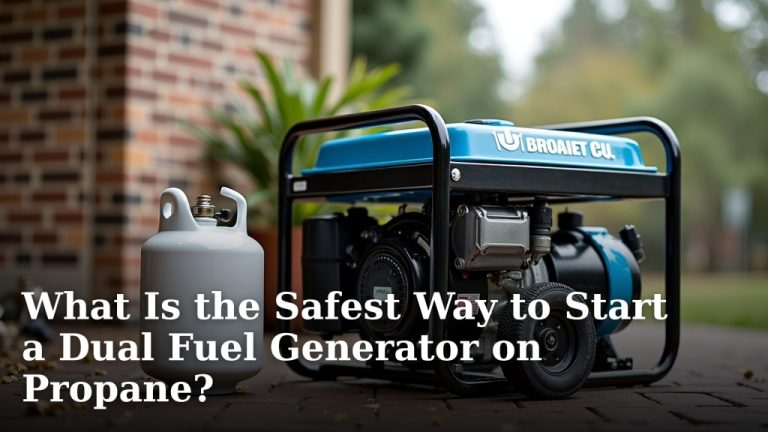 What Is the Safest Way to Start a Dual Fuel Generator on Propane?