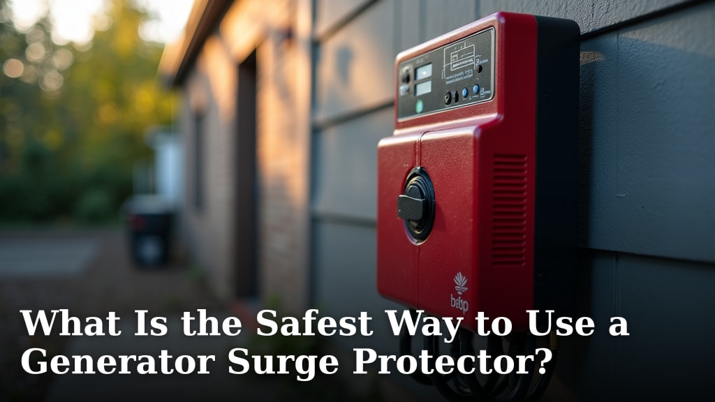 What Is the Safest Way to Use a Generator Surge Protector?