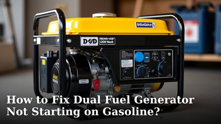 How to Fix Dual Fuel Generator Not Starting on Gasoline?