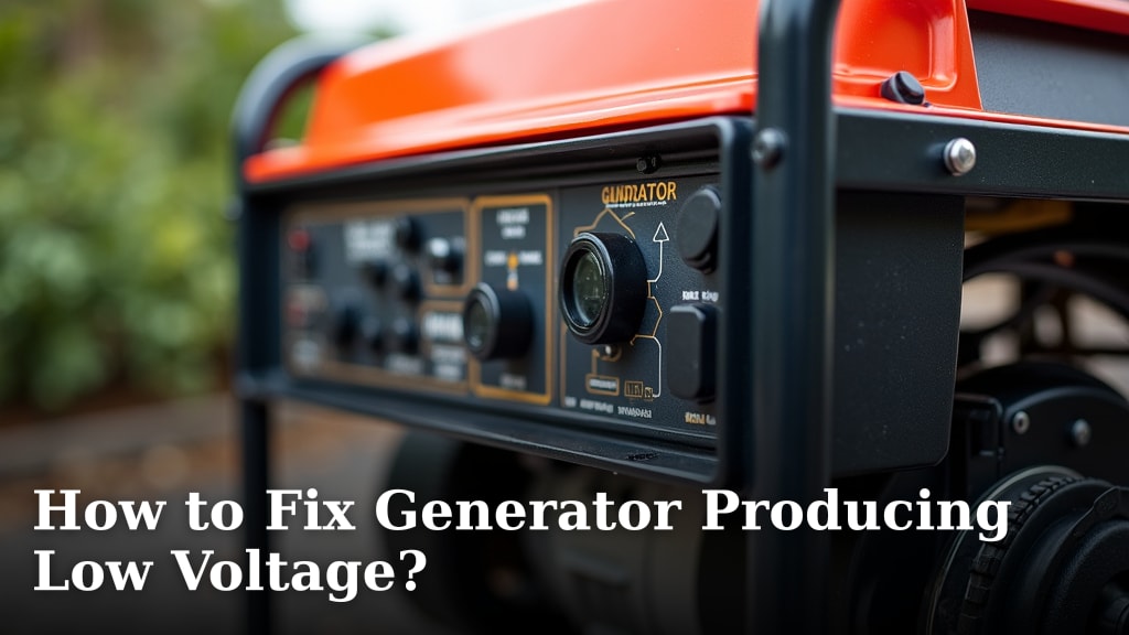 How to Fix Generator Producing Low Voltage?