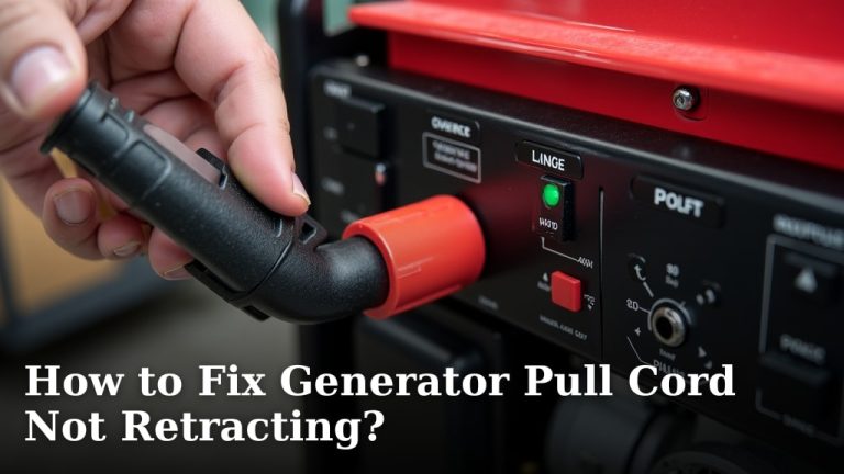 How to Fix Generator Pull Cord Not Retracting?