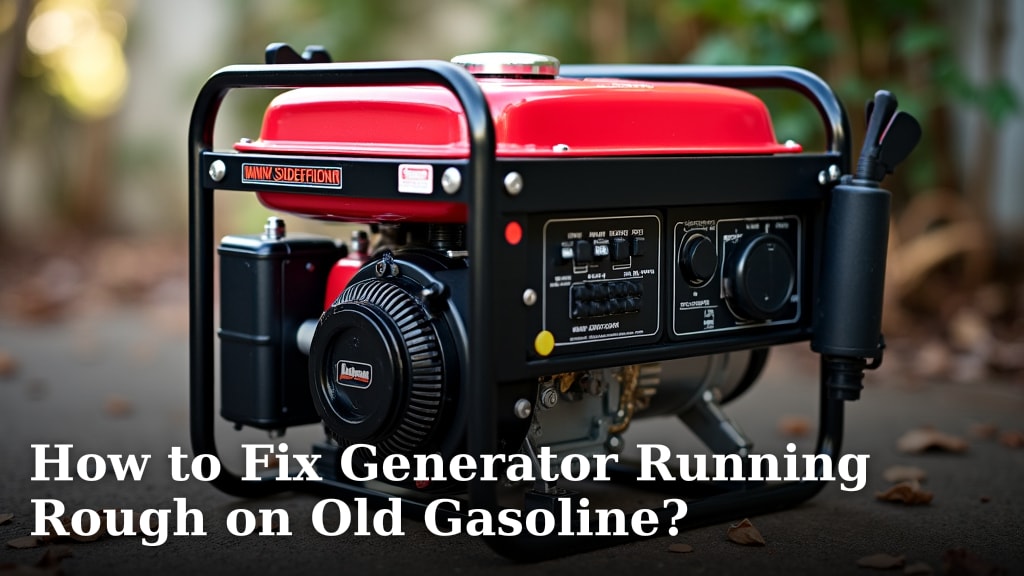 How to Fix Generator Running Rough on Old Gasoline?