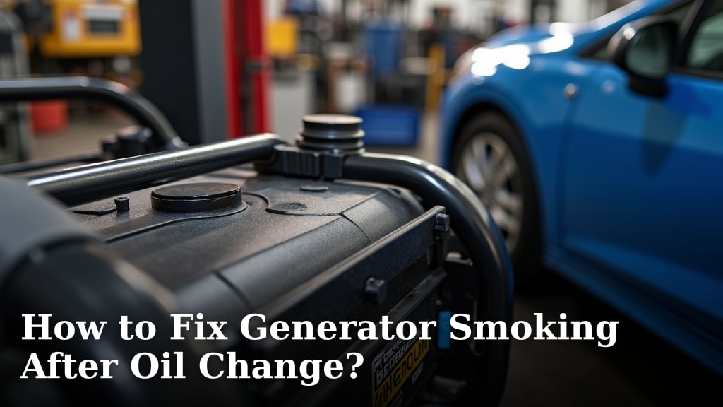 How to Fix Generator Smoking After Oil Change?
