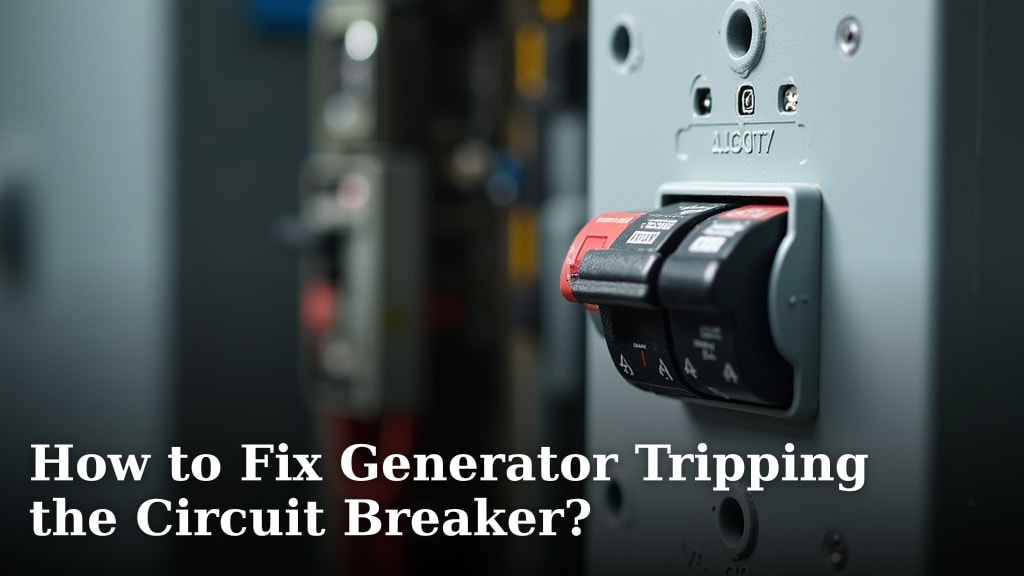 How to Fix Generator Tripping the Circuit Breaker?