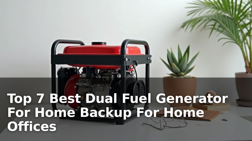 Top 7 Best Dual Fuel Generator For Home Backup For Home Offices
