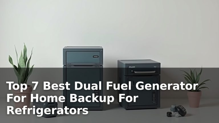 Top 7 Best Dual Fuel Generator For Home Backup For Refrigerators