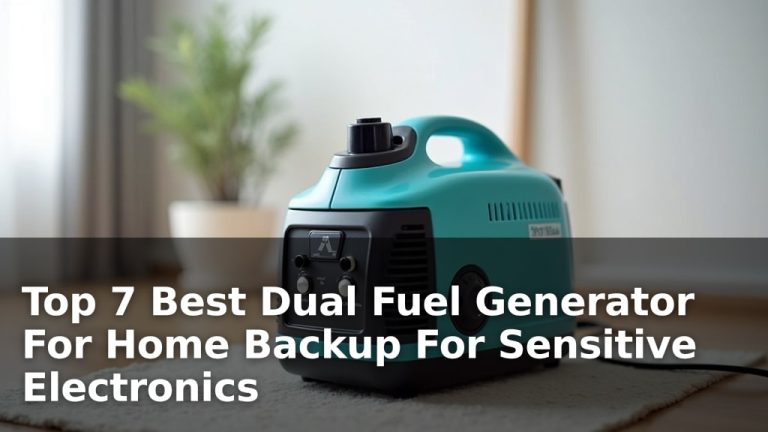 Top 7 Best Dual Fuel Generator For Home Backup For Sensitive Electronics