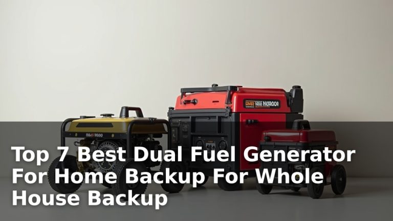 Top 7 Best Dual Fuel Generator For Home Backup For Whole House Backup