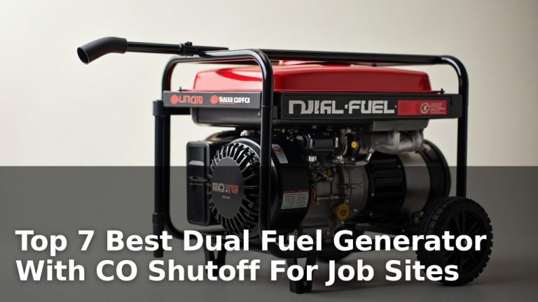 Top 7 Best Dual Fuel Generator With CO Shutoff For Job Sites
