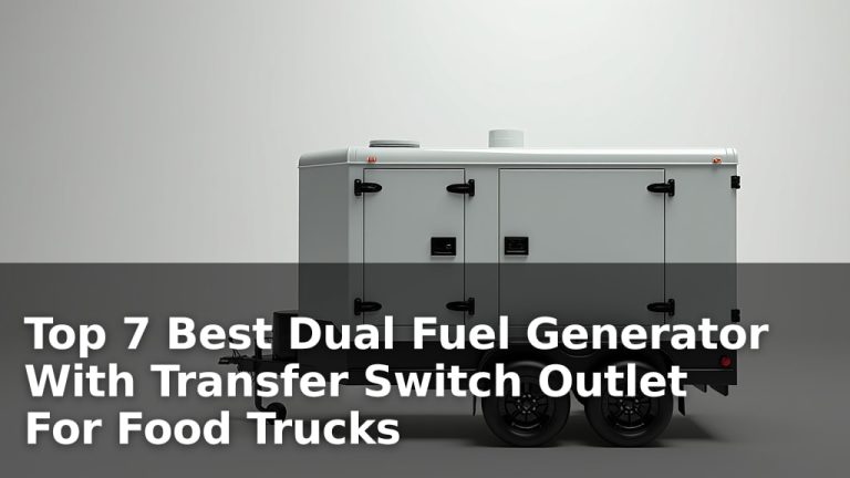 Top 7 Best Dual Fuel Generator With Transfer Switch Outlet For Food Trucks