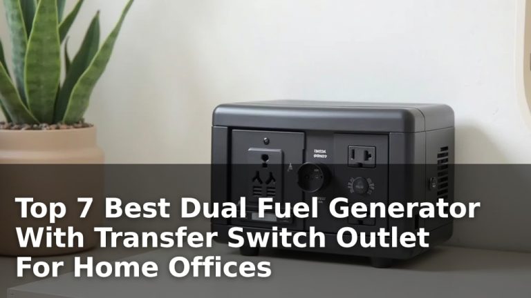 Top 7 Best Dual Fuel Generator With Transfer Switch Outlet For Home Offices