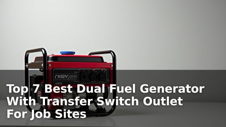 Top 7 Best Dual Fuel Generator With Transfer Switch Outlet For Job Sites