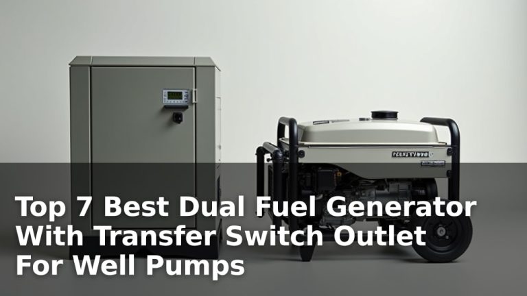 Top 7 Best Dual Fuel Generator With Transfer Switch Outlet For Well Pumps
