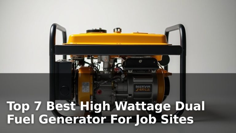 Top 7 Best High Wattage Dual Fuel Generator For Job Sites