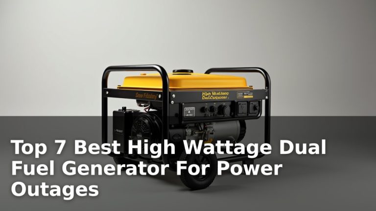 Top 7 Best High Wattage Dual Fuel Generator For Power Outages