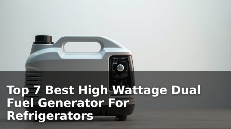 Top 7 Best High Wattage Dual Fuel Generator For Refrigerators