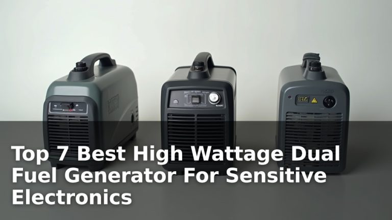 Top 7 Best High Wattage Dual Fuel Generator For Sensitive Electronics