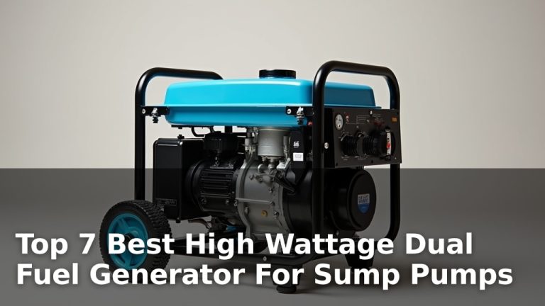 Top 7 Best High Wattage Dual Fuel Generator For Sump Pumps